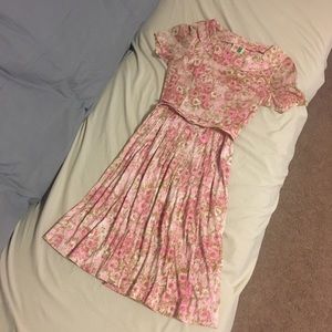Vintage Late 1950s Dress With Belt